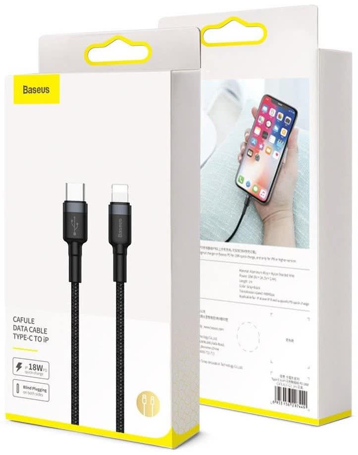 Baseus Cafule Cable Type-C to Lightning 18W 1m - Quick Charge - Image 2