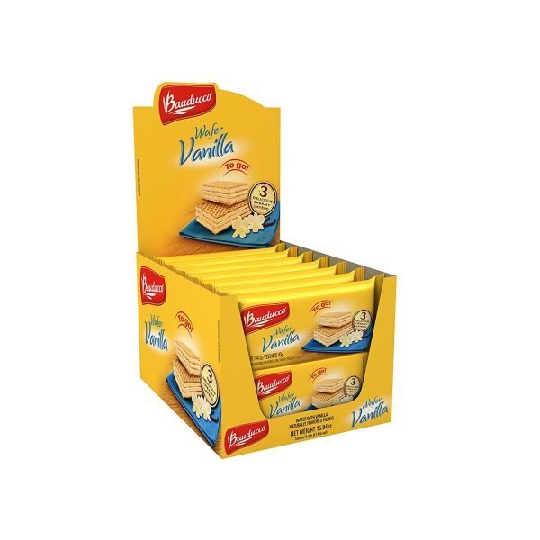 Bauducco Wafer Vanilla To-Go - 12 Pack