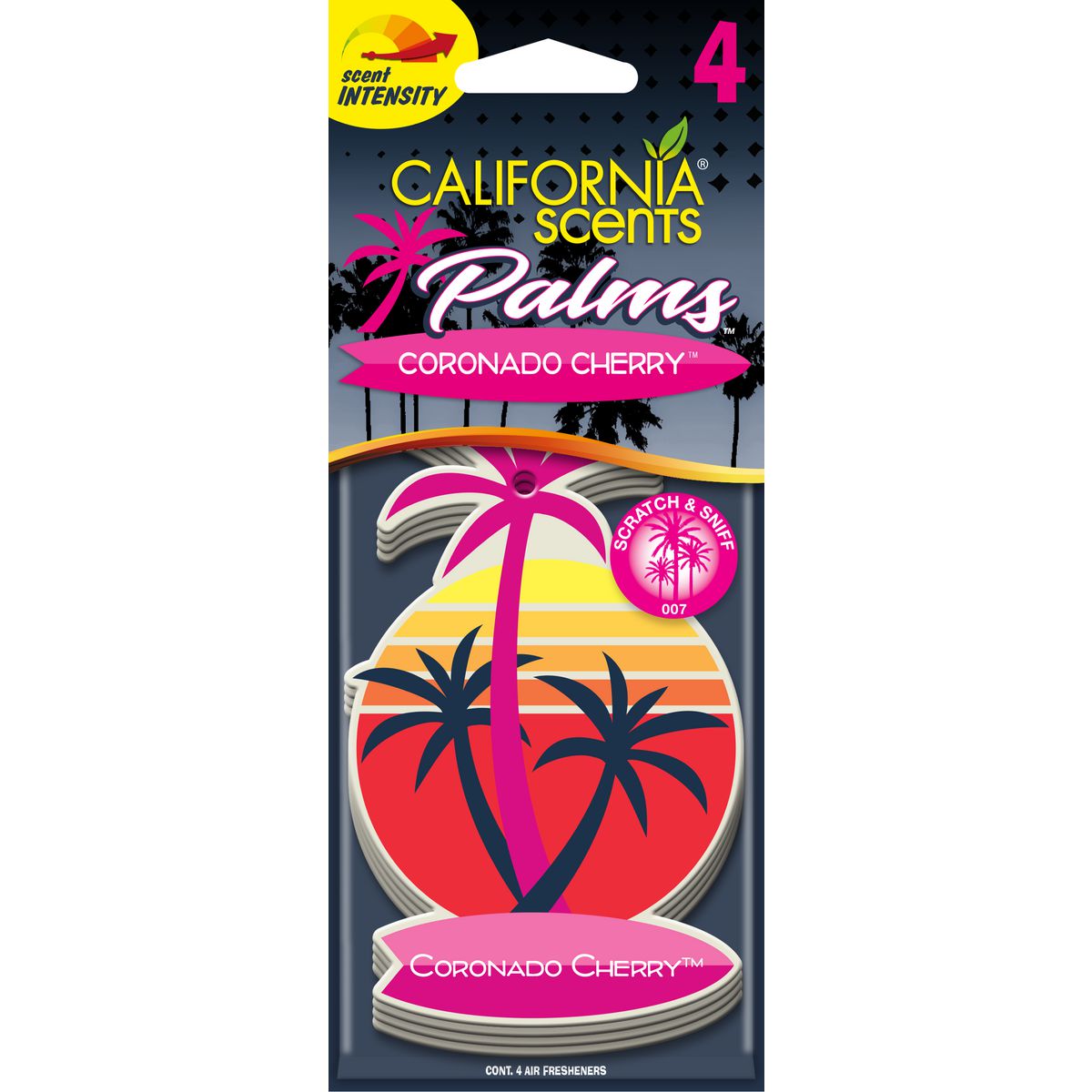 California Scents Palms Air Freshener - Coronado Cherry - 4 Pack