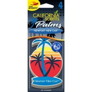 California Scents Palms Air Freshener - Newport New Car - 4 Pack