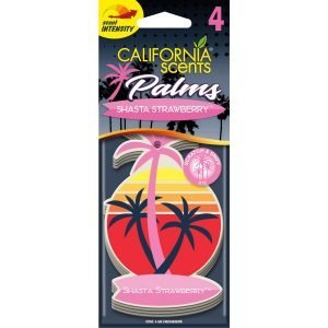 California Scents Palms Air Freshener - Shasta Strawberry - 4 Pack