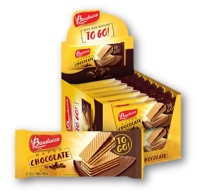 Bauducco Wafer Chocolate To-Go - 12 Pack