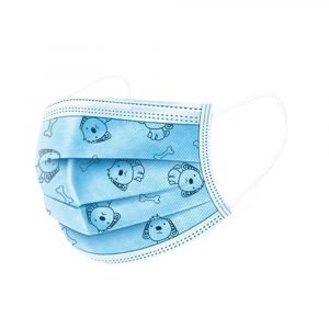 Children's Disposable Pattern Face Masks 50-Pack - Dogs