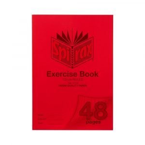 Spirax 48 Page Exercise Book 225 x 175mm - Red