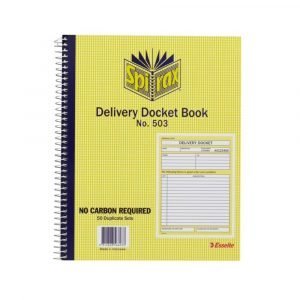 Spirax Delivery Docket Book No.503