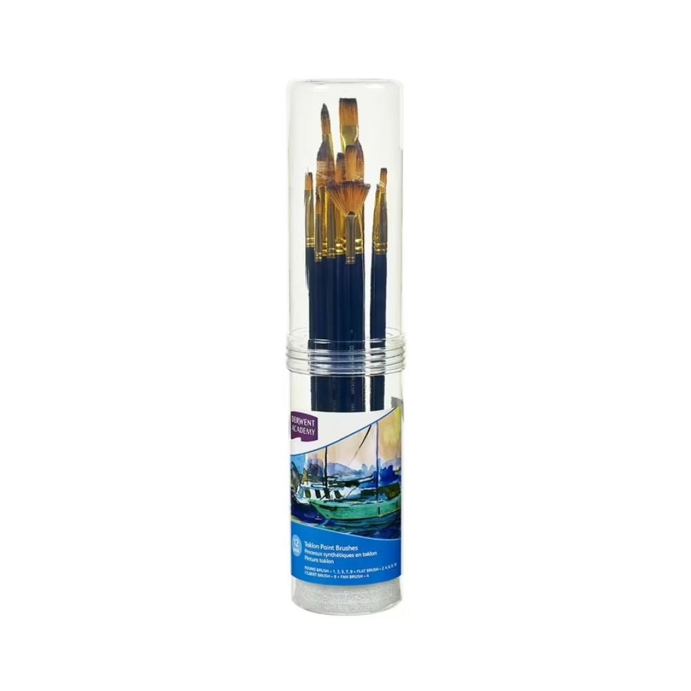 Derwent Academy Taklon Paint Brush Large - 12 Pack