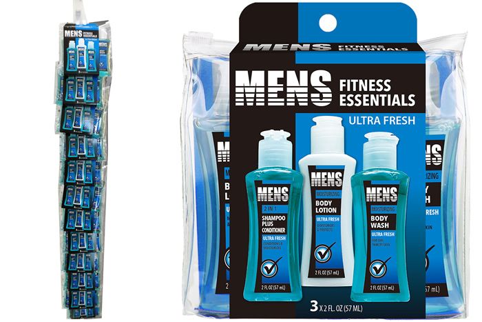 Men's Fitness Essential Travel Kit - 3 Pack - 59ml