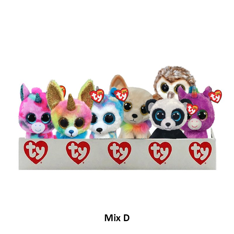 Ty Assorted Regular Plush with Counter Display Stand - Mix D - 42 Pieces