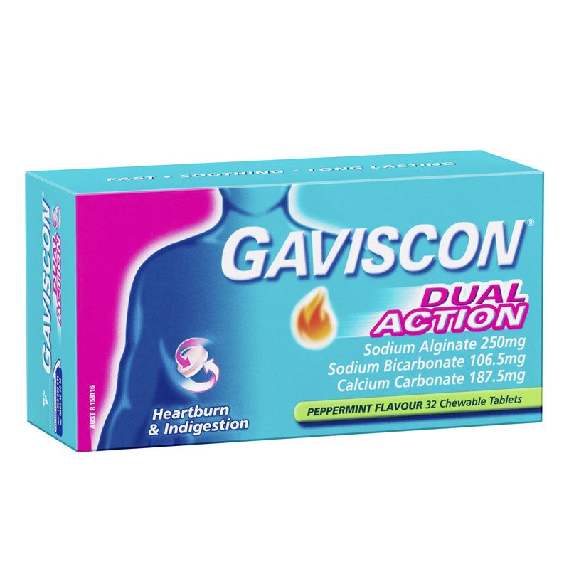 Gaviscon Dual Action Tablets 32 Pack
