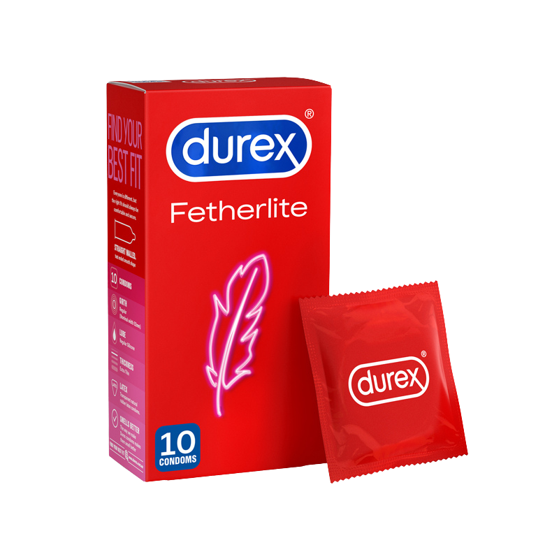 Durex Featherlite Ultra Thin Feel Condoms 10 Pack