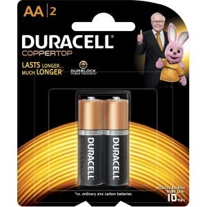Duracell AA Duralock Coppertop Battery - 2 Pack