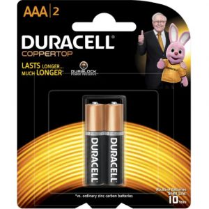 Duracell AAA Duralock Coppertop Battery - 2 Pack