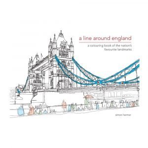 A Line Around England Adult Colouring Book