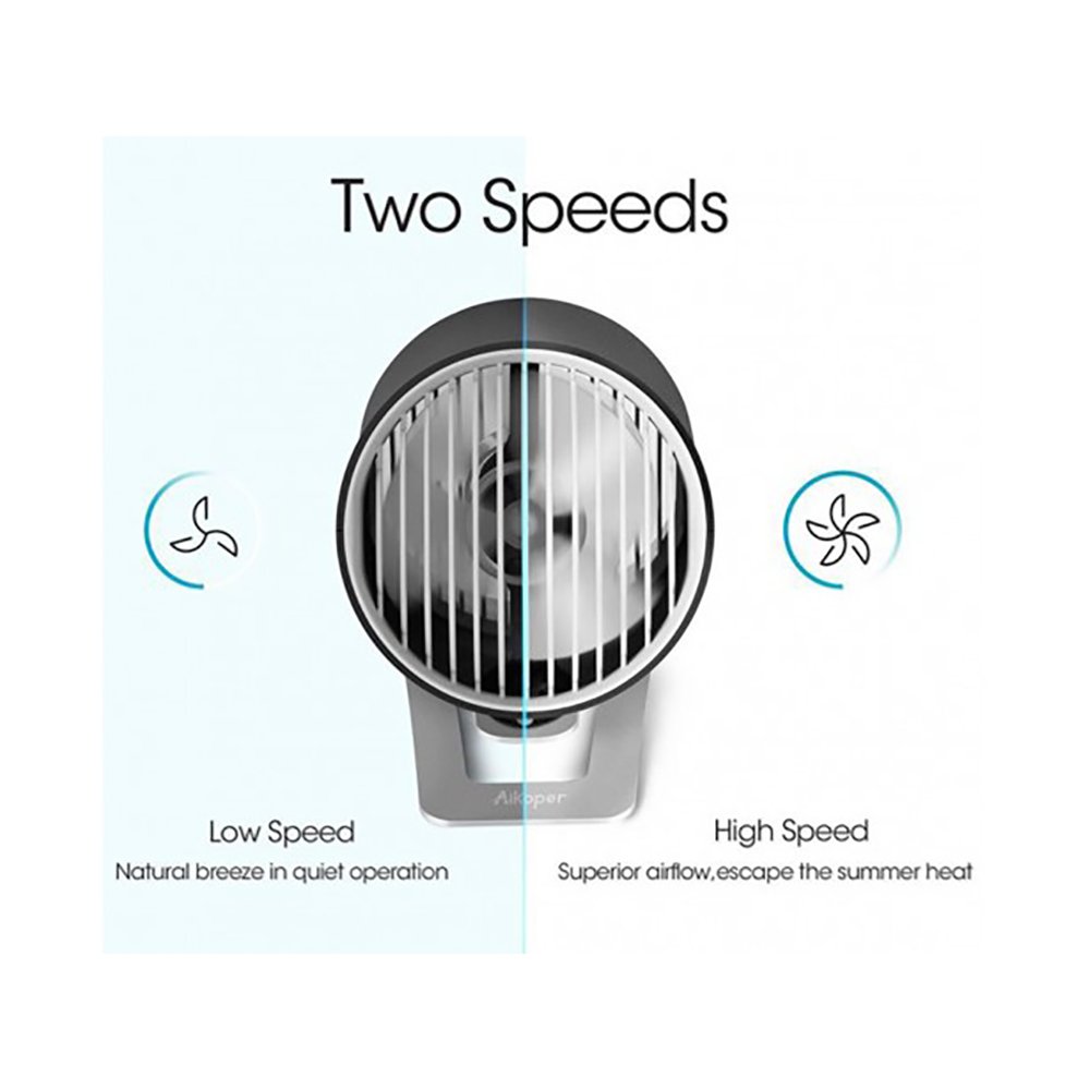 Spiral Wind Portable USB Desk Fan - White - Image 5