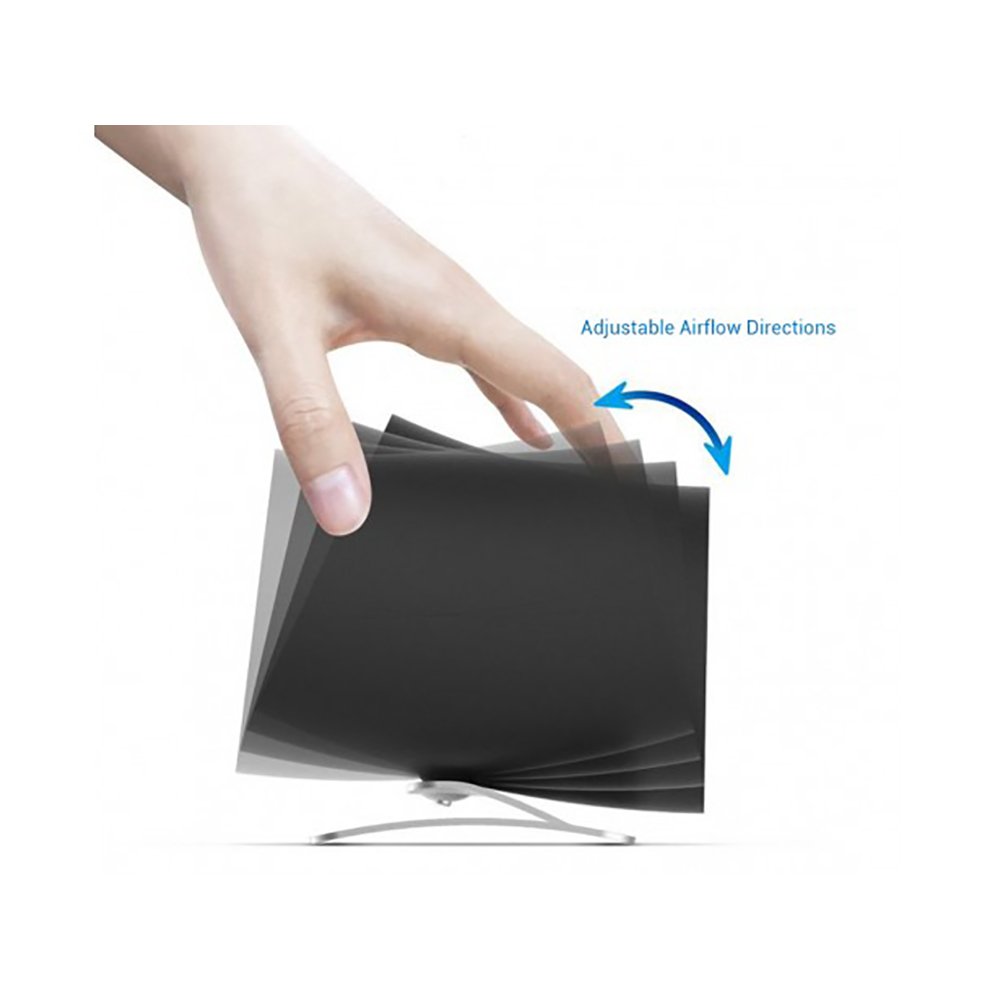 Spiral Wind Portable USB Desk Fan - White - Image 2