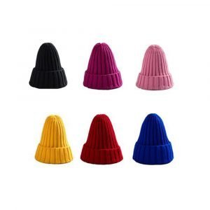 Kids Knitted Beanie – Assorted Colours