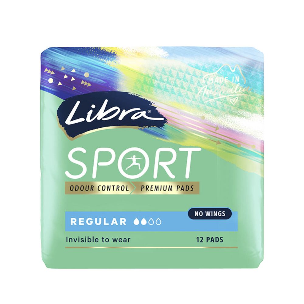 Libra Sport Pads Regular No Wings - 12 Pack