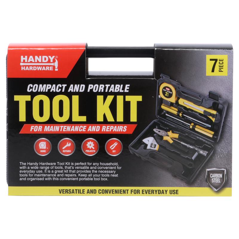 Compact Portable Tool Kit - 7 Piece