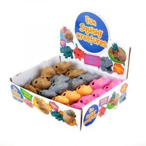 Squeeze Me Crocodile Grey, Brown, Pink, Yellow - Mindfulness Toy