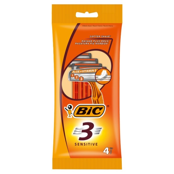 Bic Sensitive 3 Disposable Razors - 4 Pack