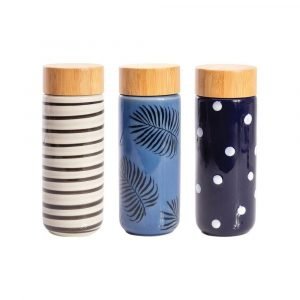 IS Gift Double Walled Ceramic Eco Bottle