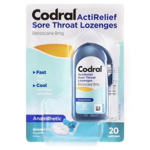Codral ActiRelief Sore Throat Mint - 20 Lozenges