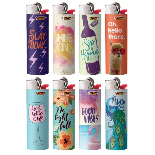 Bic Lighters Print - Positive Affirmations