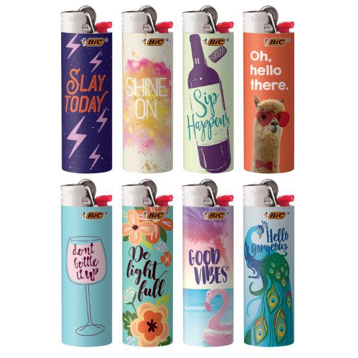 Bic Lighters Print - Positive Affirmations