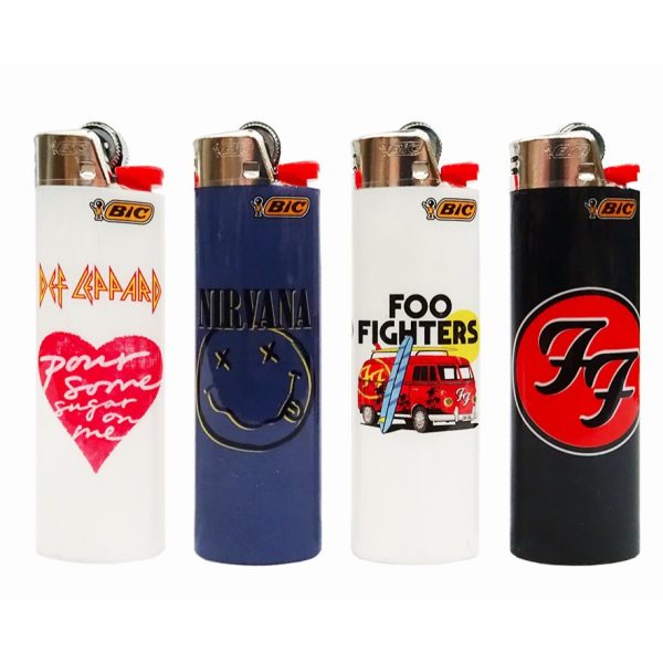 Bic Lighters Print - Rockband