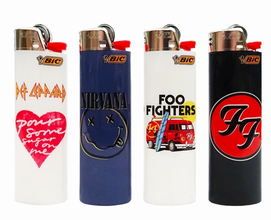 Bic Lighters Print - Rockband