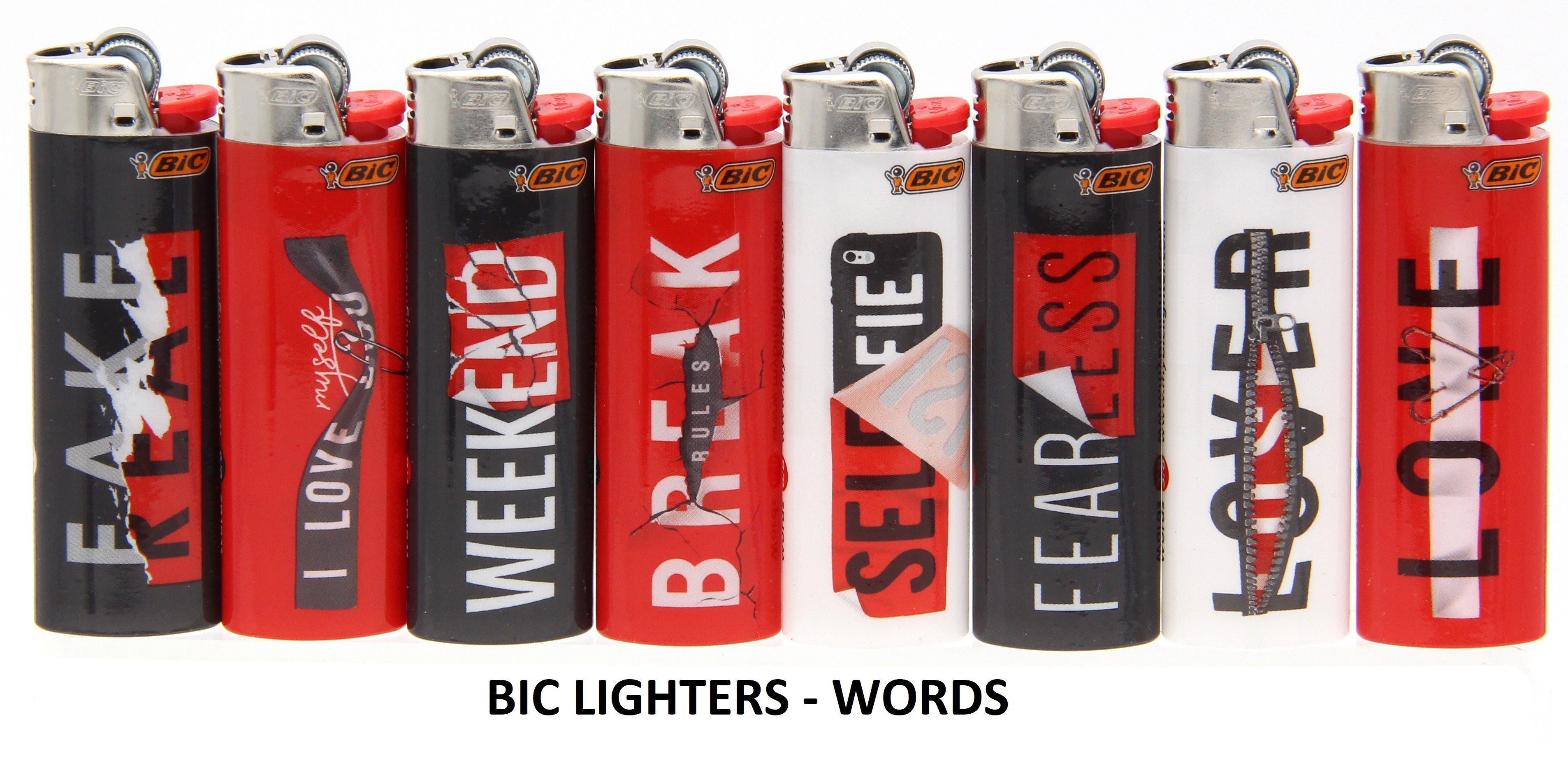 Bic Lighters Print - Words