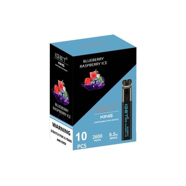 IGET King Disposable Vape - Iced Blueberry - 2600 Puffs