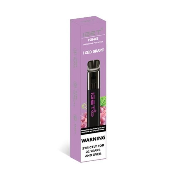 IGET King Disposable Vape - Iced Grape - 2600 Puffs