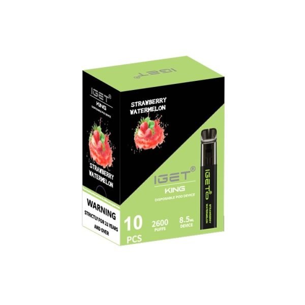 IGET King Disposable Vape - Strawberry Watermelon - 2600 Puffs