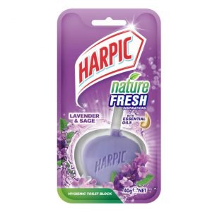 Harpic Hygienic Toilet Block - Lavender & Sage - 40g
