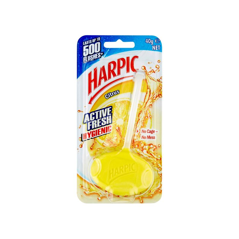 Harpic Active Fresh Hygienic Toilet Block Citrus - 40g