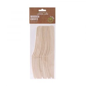 Lemon & Lime Eco 16.5cm Wooden Knives - 12 Pack