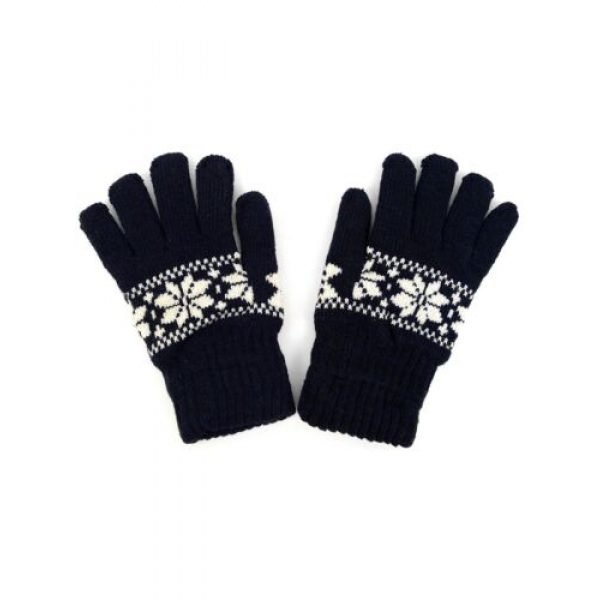 Knitted Snow Flake Gloves