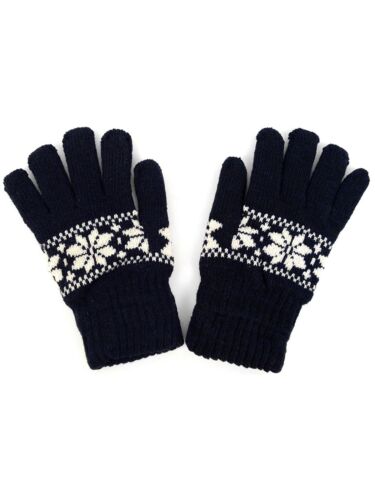 Knitted Snow Flake Gloves
