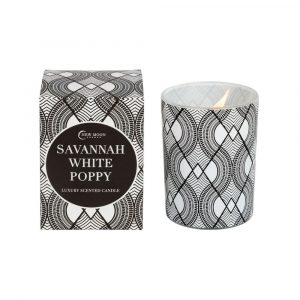 New Moon Luxury Scented Candle - Savannah White Poppy - 220g