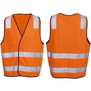 Safety Vest H With Velcro - Orange - S