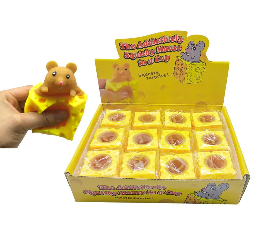 Squishy Mouse in a Cup Novelty Toy - CDU