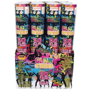 Jumbo Glow Stick Packs - 200mmx5mm - 50PK - CDU