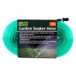 Hose Garden Soaker 15m Green