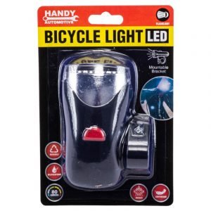 Handy Hardware Bicycle Light LED 80 Lumens With Mounting Bracket