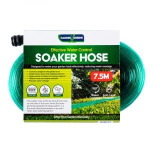 Hose Garden Soaker 7.5m Green