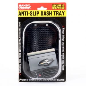 Anti-Slip Silicone Dash Tray - Black