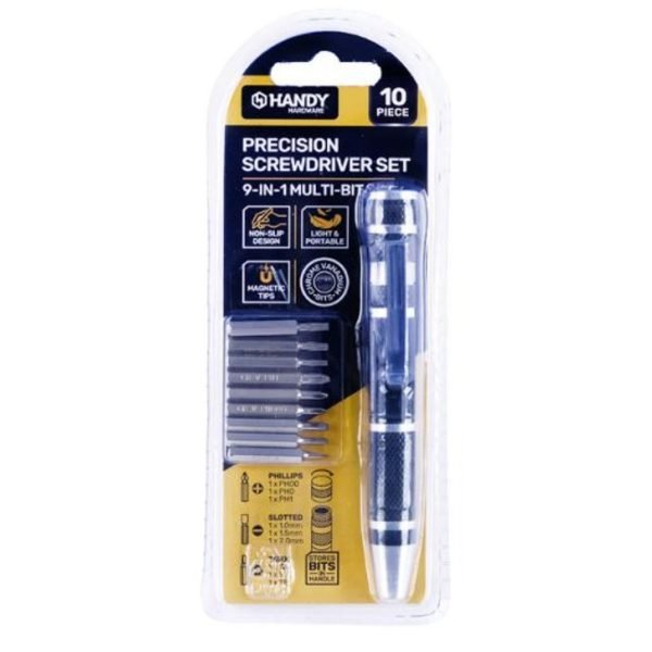 Handy Hardware Screwdriver Set Mini Precision 10pc