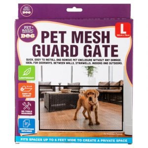 Dog Guard Gate Mesh Black 182cm x 76cm