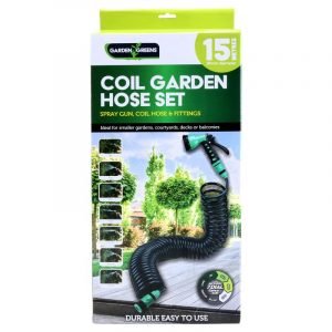 Hose Recoil Heavy Duty 15m Green 7 Spray Function